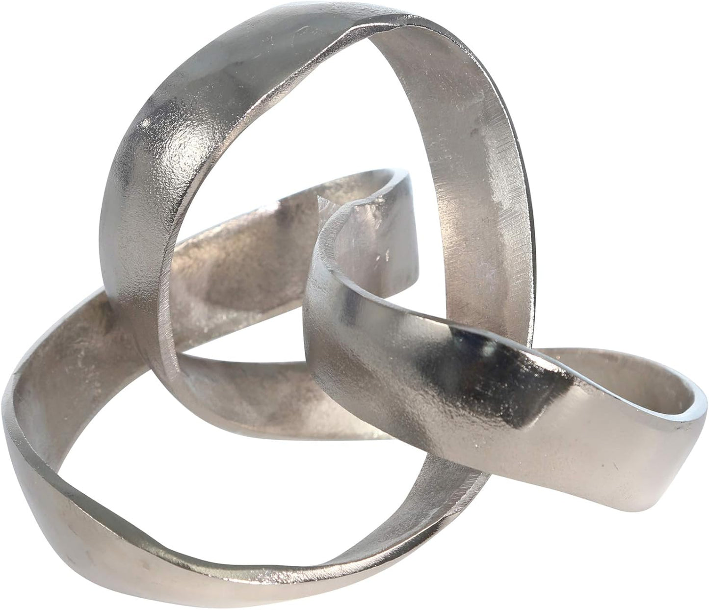 Sagebrook Home Metal Decorative Object Modern Aluminum Sculpture for Home, Office, Bedroom & Living Room Black, 7"