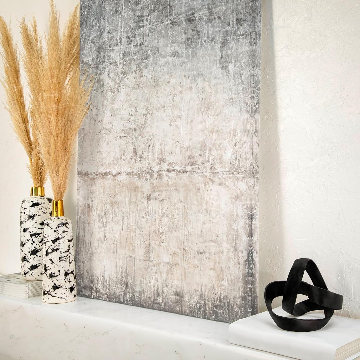 Sagebrook Home Metal Decorative Object Modern Aluminum Sculpture for Home, Office, Bedroom & Living Room Black, 7"